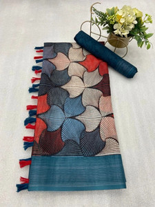 SJY Printed Bollywood Linen Saree