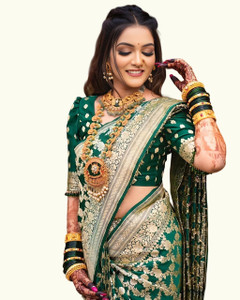 tapovan fashion Woven Banarasi Art Silk Saree