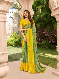 Laxmipati sarees Printed Bollywood Chiffon Saree