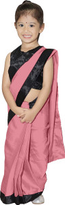 Cozee Shopping Self Design, Woven, Embellished, Solid/Plain Bollywood Satin Saree