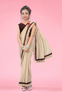 VRAJTEX FAB Embellished Bollywood Lycra Blend Saree