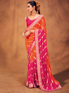 Sareemall Printed Bollywood Georgette Saree