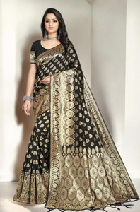 Pikham Self Design Banarasi Art Silk Saree