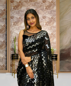 Clemira Embellished Bollywood Georgette Saree