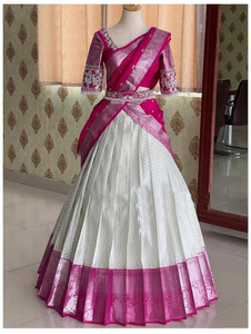 ZIYA FEB Self Design Kanjivaram Jacquard Saree