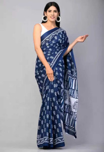 LOVWEAR Printed Daily Wear Pure Cotton Saree