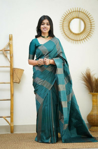 NEZAA EXPORT Woven Kanjivaram Jacquard, Pure Silk Saree