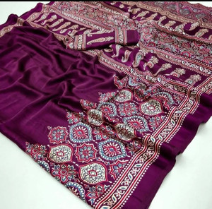 Pionex Woven Ikkat Pure Silk Saree