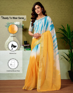 Samah Digital Print, Floral Print, Printed Bollywood Linen Saree