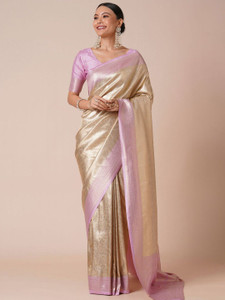 ANOUK Woven Kanjivaram Silk Blend Saree