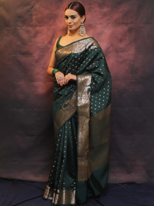 AVANTIKA FASHION Woven Kanjivaram Pure Silk, Art Silk Saree