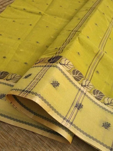 p fashion Woven Tant Pure Cotton Saree