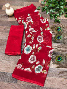 Anand Sarees Floral Print Daily Wear Georgette Saree