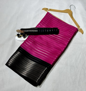 RAAVIENTERPRISE Embellished Mysore Silk Blend Saree