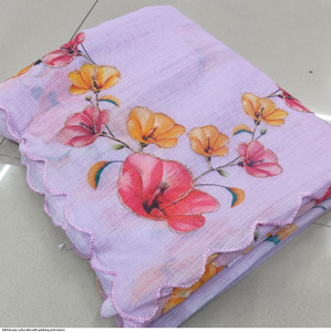 parakhiya fab Embroidered Daily Wear Cotton Linen, Art Silk Saree