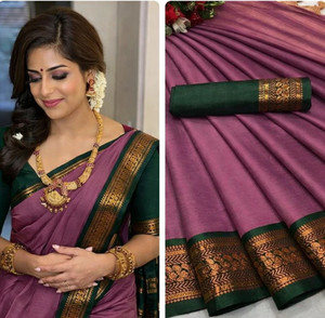KAKADIYA CREATION Printed Kanjivaram Pure Silk Saree