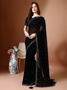 Leelavati Embellished Bollywood Chiffon Saree