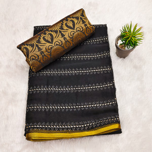 DIVYASHAKTI FASHION Striped Bollywood Chiffon Saree