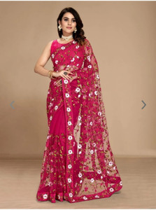 Verviza Embroidered Bollywood Net Saree