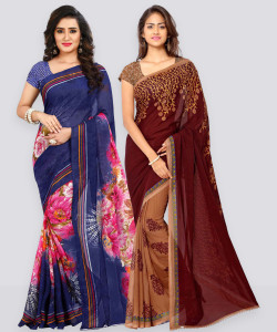 Anand Sarees Floral Print Daily Wear Georgette Saree