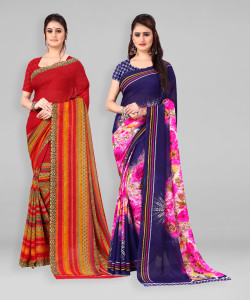 kashvi sarees Printed Daily Wear Georgette Saree