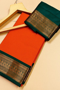 WINKLECART Woven Paithani Cotton Silk, Art Silk Saree