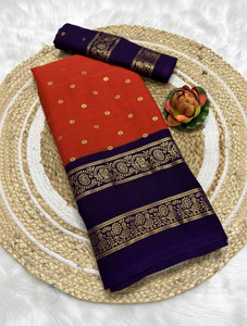 RegalDrapes Woven Mysore Georgette Saree