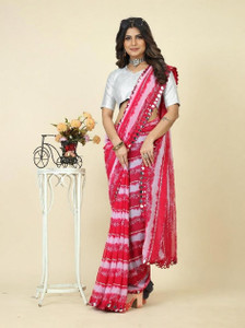 GAVUBAA Floral Print Bollywood Georgette Saree