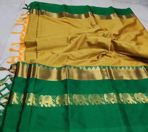 Aahirat Woven Dharmavaram Cotton Silk Saree