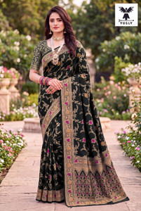 YUGLY Woven Banarasi Pure Silk Saree