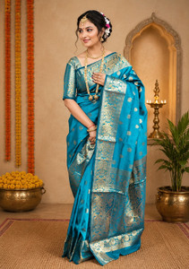 Divastri Woven Kanjivaram Art Silk Saree
