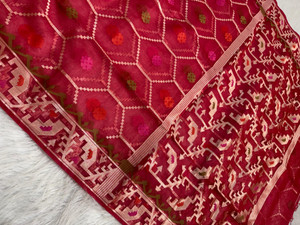 Ethnic weaves Woven Banarasi Muslin Saree