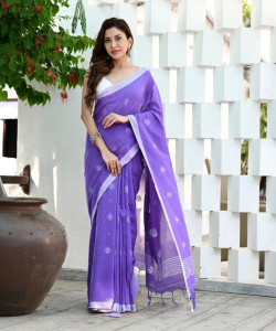 Joyguru Textile Printed Handloom Handloom Pure Cotton Saree