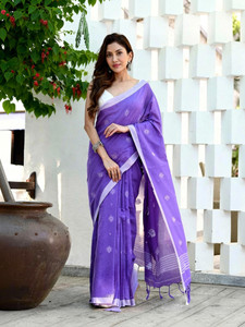 Joyguru Textile Printed Handloom Handloom Pure Cotton Saree