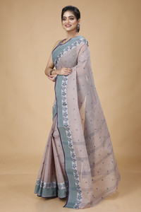 Tant Story Woven Tant Pure Cotton Saree