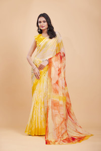 GARDEN VARELI Ombre Bollywood Chiffon Saree