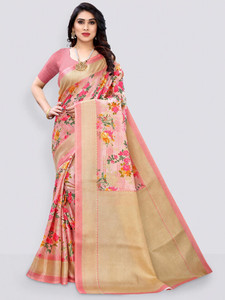 Fabwomen Printed Daily Wear Georgette Saree