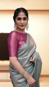 SPOTXY Self Design, Woven, Paisley Kanjivaram Art Silk, Cotton Silk Saree