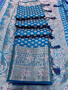 Divastri Woven Banarasi Silk Blend Saree