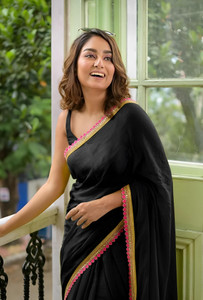 Labheshwari Embellished, Embroidered Bollywood Georgette Saree