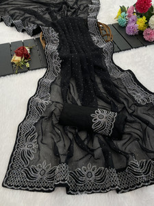 jd fashion Embroidered Venkatagiri Georgette Saree