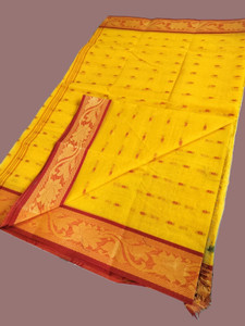 BD Taant Saree Self Design Tant Pure Cotton Saree