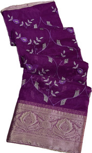 Stylish Sarees Woven Bollywood Organza, Art Silk Saree