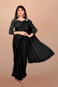 A To Z Cart Embellished Bollywood Lycra Blend Saree