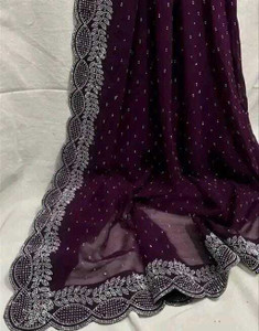 Styleburst Embellished Bollywood Net Saree