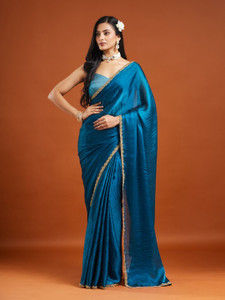 Dream Crushers Embellished Bollywood Tussar Silk Saree