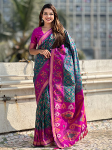 Tasrika Woven Patola Pure Silk Saree