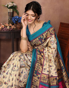 YASHIKA Printed Daily Wear Art Silk Saree