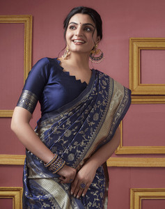 SIRIL Woven, Self Design Kanjivaram Art Silk Saree