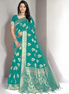 Pikham Self Design Banarasi Art Silk Saree